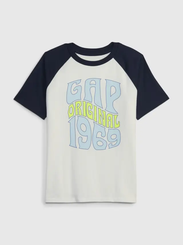 Παιδική Gap 1969 Logo Raglan Μπλούζα - XL