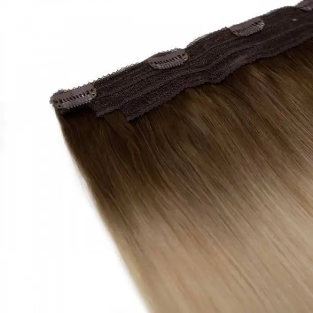 SEAMLESS1 HAIR EXTENSIONS ΤΡΕΣΑ ΜΕ 1 ΚΛΙΠ COFFEE N CREAM 55CM 2