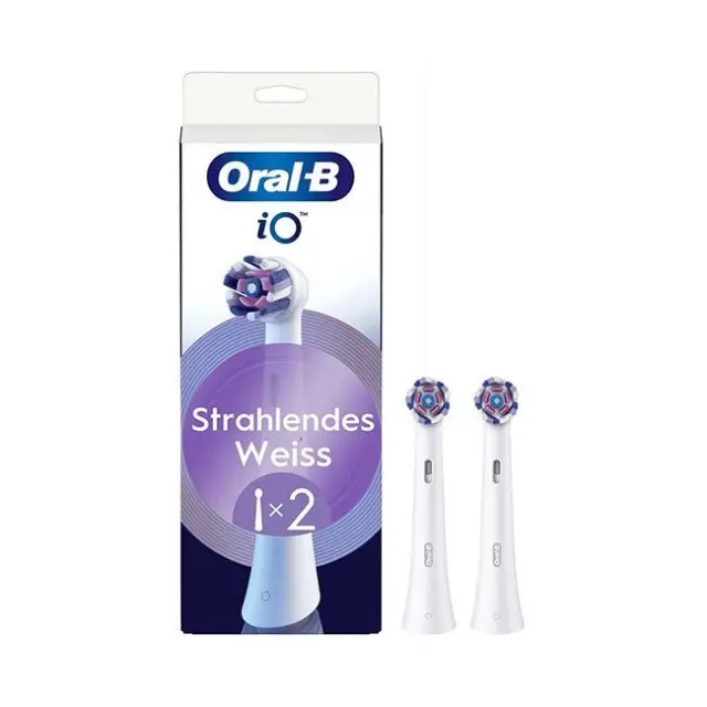 Oral-B Ανταλλακτικές Κεφαλές για Ηλεκτρική Οδοντόβουρτσα iO Radiant White Double Pack White
