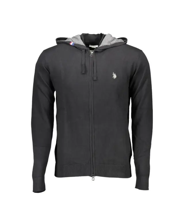 U.S. Polo Assn. - Ανδρική Ζακέτα Πουλόβερ 60912-48847-199 Μαύρο - 2XL