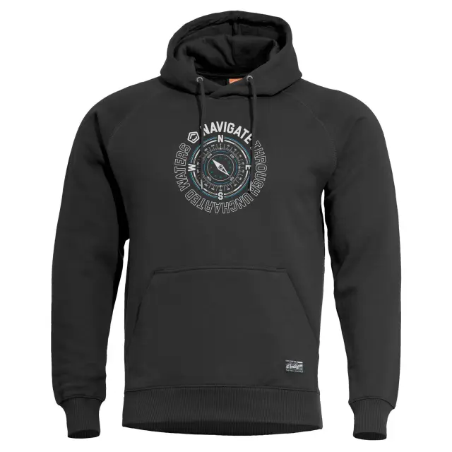 PHAETON HOOD SWEATER "NAVIGATE" | K09021-NA 01-Black