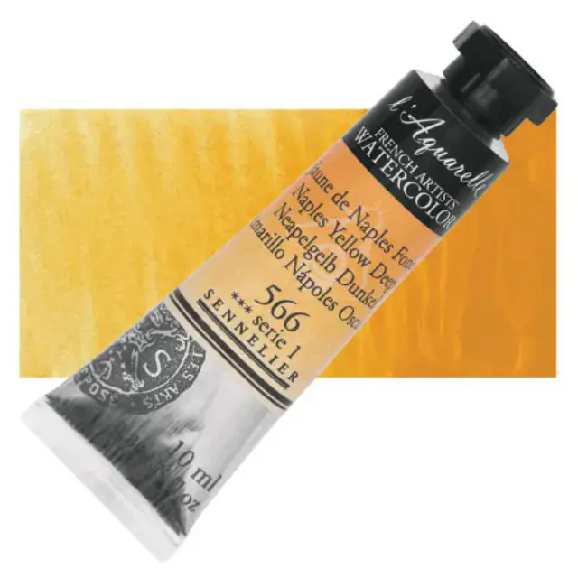 Χρώμα Ακουαρέλας Sennelier l Aquarelle Σωληνάριο 10ml - 566 Naples Yellow Deep