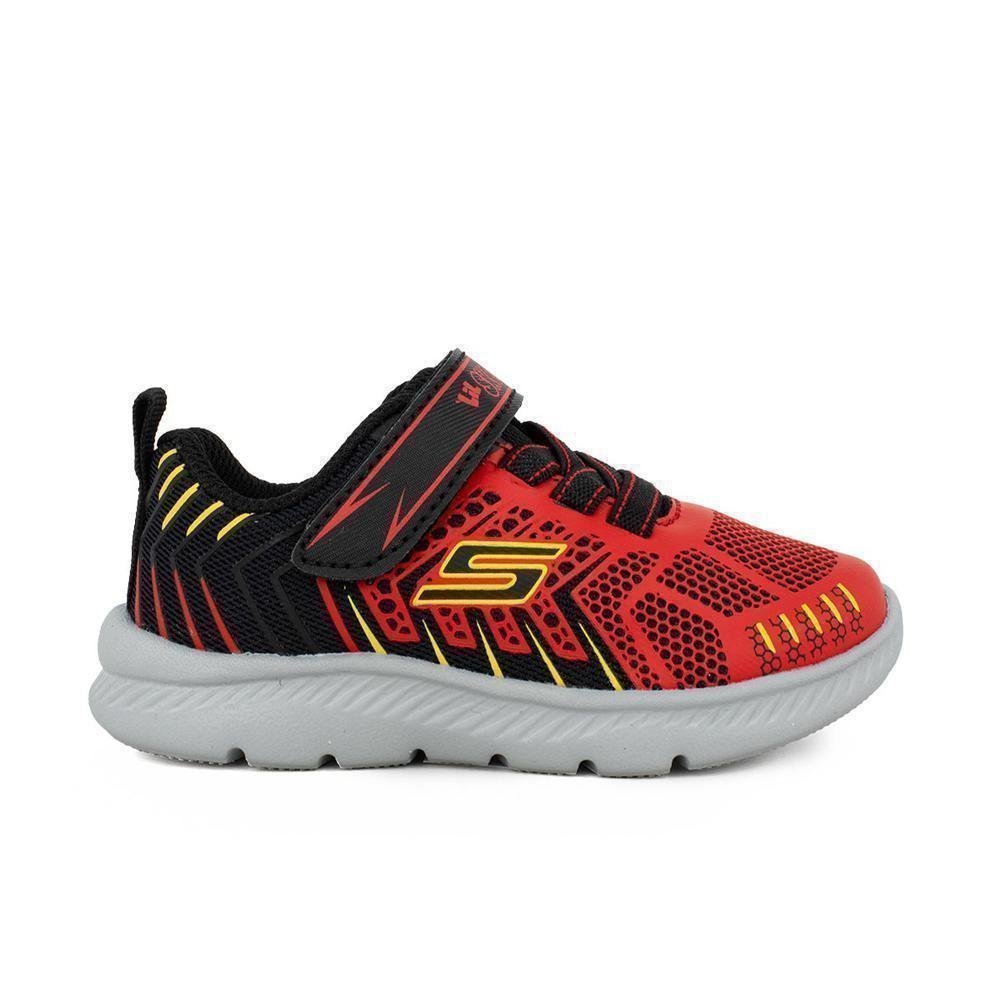 Skechers Comfy Flex 2.0 (407218N-BKRD) - Μαύρο-Κόκκινο