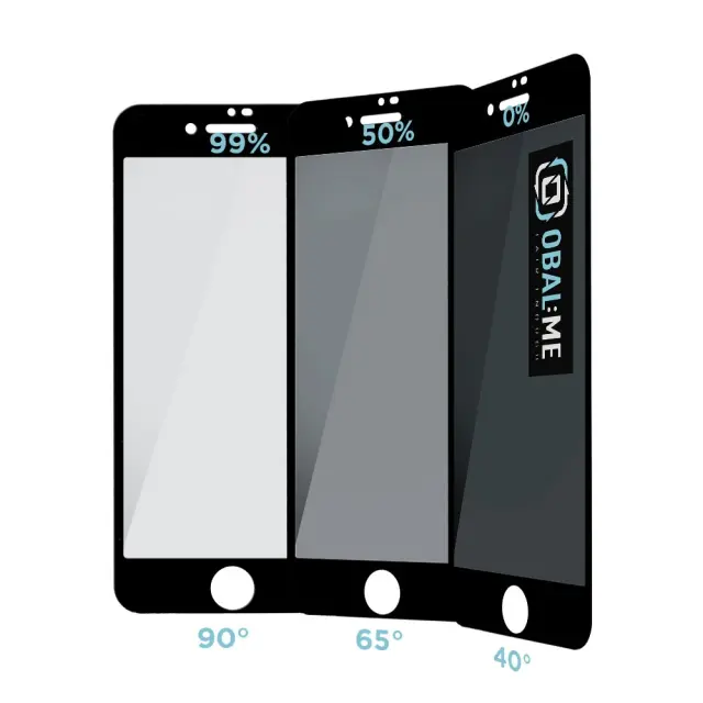 OBAL:ME Privacy 5D Glass Screen Protector for Apple iPhone 7/8/SE2020/SE2022 Black 2