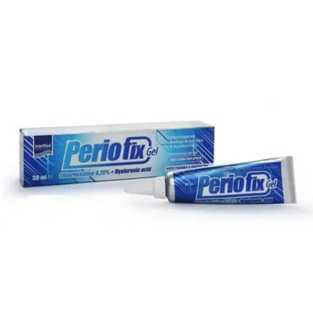 INTERMED Periofix 0.20% Gel Στοματικό Τζελ Χλωρεξιδίνης, 30ml Αποτελεσματικό για Ουλίτιδες και Περιοδοντίτιδες 30ml