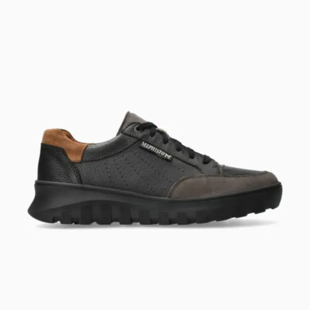 Mephisto Sneakers Ανδρικό δέρμα/δέρμα Nubuck Μαύρο MEP/FLYNN GRAPHITE