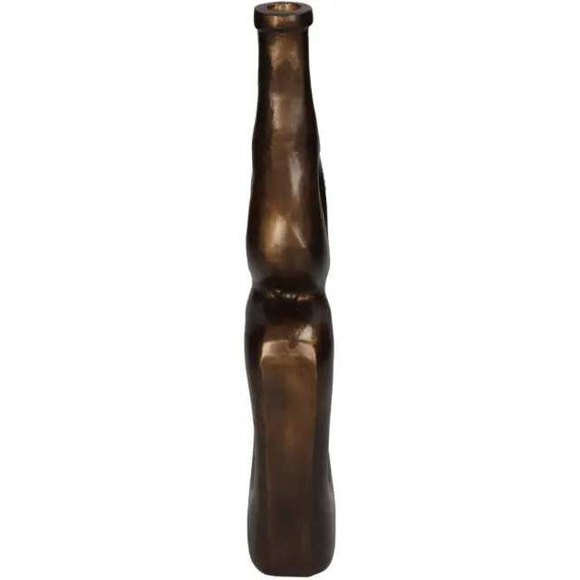 Βάζο Μπρονζέ Αλουμίνιο 11x5x29cm 2