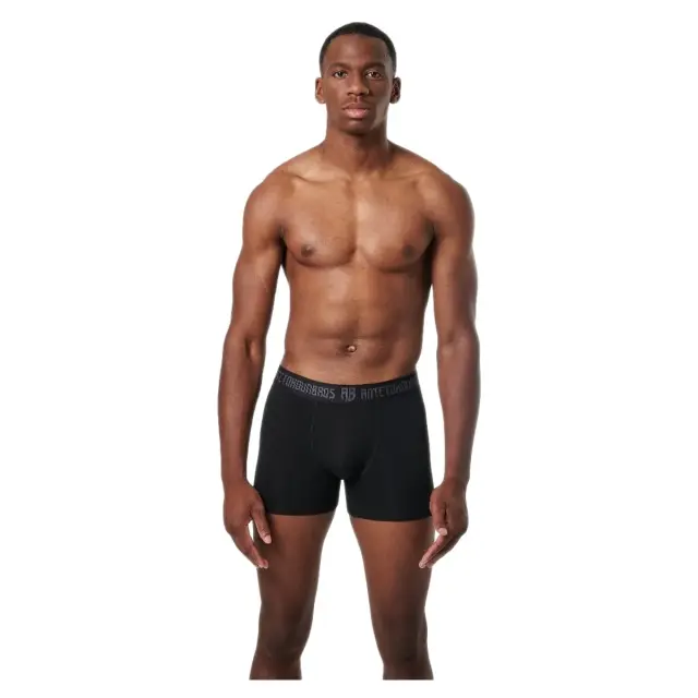 Antetokounbros Ανδρικό Μπόξερ AB - Διπλό Πακέτο, Χρώμα Μαύρο-Μπλε 2
