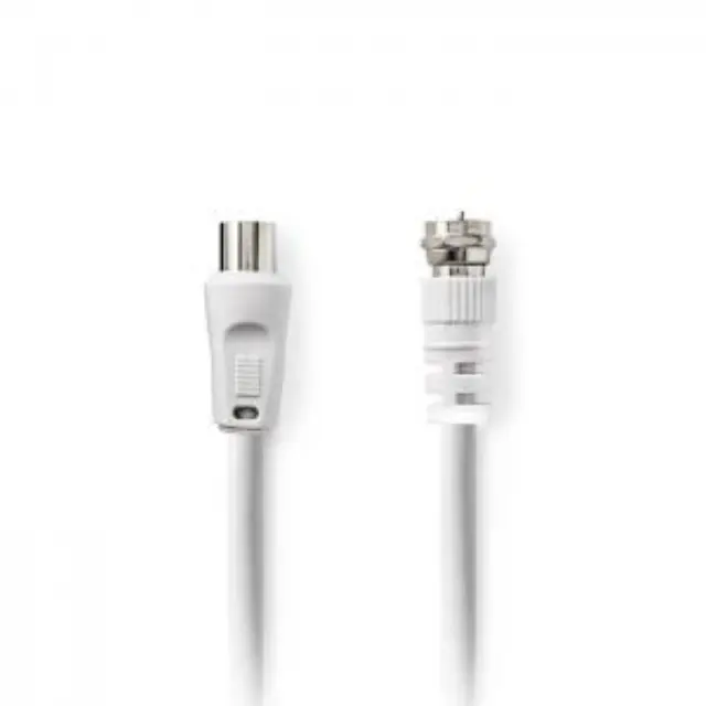 Καλώδιο Nedis F-Connector to Coax Male White 1.5m (CSGL41800WT15) 2