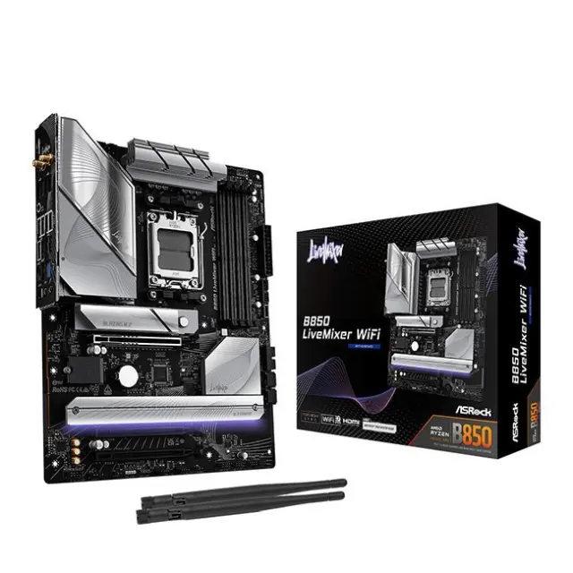 ASRock Motherboard B850 LiveMixer WIFI (90-MXBQU0-A0UAYZ)