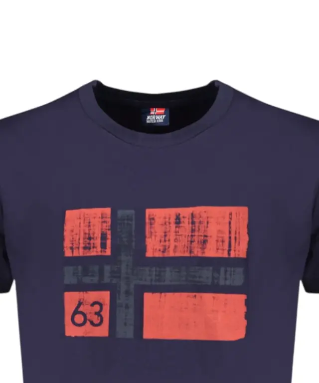 Norway Nautical School - Ανδρικό T-shirt Κοντομάνικο 846019-BLU Μπλε Σκούρο 3