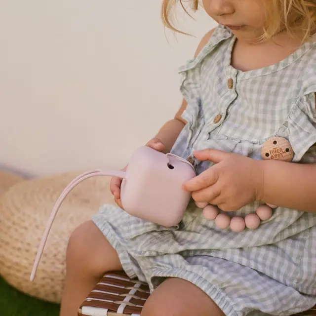 Interbaby Θήκη Πιπίλας Σιλικόνης Dark Pink 3