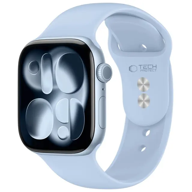 Tech-Protect® Λουράκι Σιλικόνης για Apple Watch 40/41/42mm (Series 10/11/12)- Light Blue.