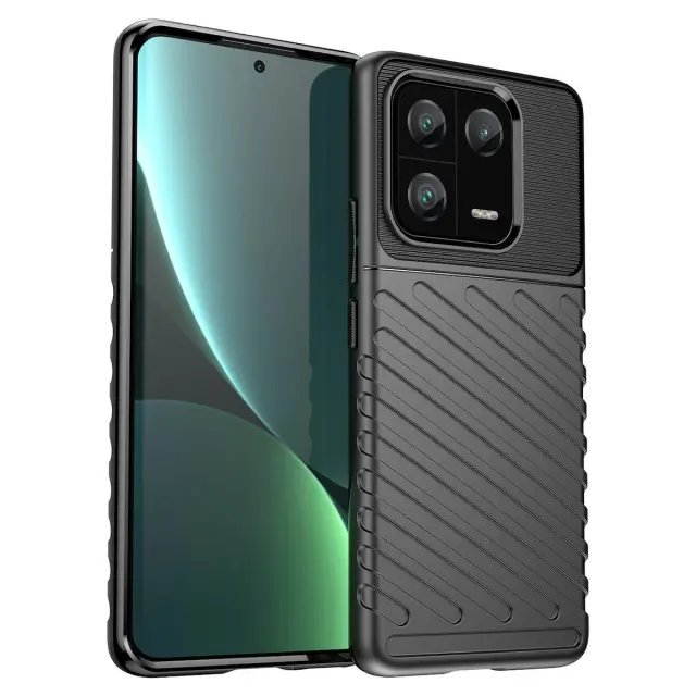 Thunder Θήκη Σιλικόνης για 13 Pro- Black OEM