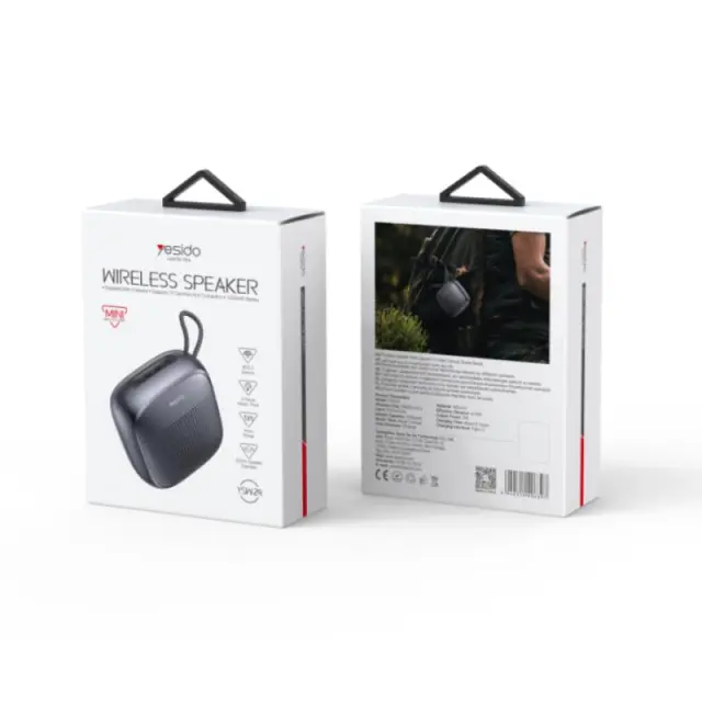 Yesido® YSW24 Mini Design Bluetooth Ηχείο 5W - Black 2