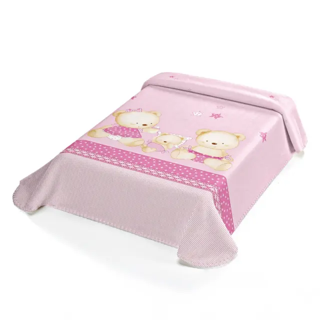 Κουβέρτα Ισπανίας Κουνιας 110X140 Belpla Ster 663 Pink