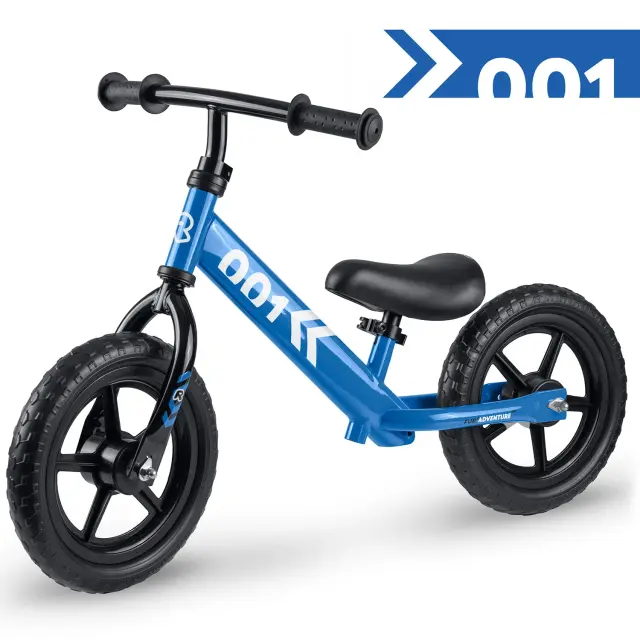 Ricokids Παιδικό Ποδήλατο Ισορροπίας – Ελαφρύ, Ρυθμιζόμενο & Ανθεκτικό Μπλε 2
