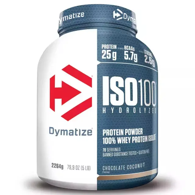 Dymatize ISO 100 Hydrolyzed Πρωτεΐνη Ορού Γάλακτος Χωρίς Γλουτένη με Γεύση Chocolate Coconut 2.264kg
