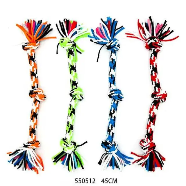 Παιχνίδι σκύλου σχοινί με κόμπους - 45cm - 12pcs - 550512 2