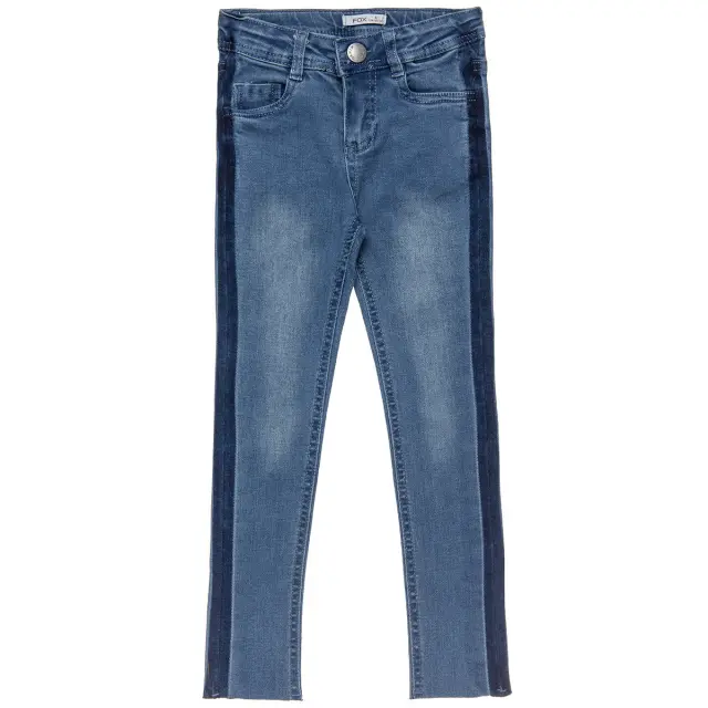 Παντελόνι τζιν skinny fit με ξέφτια