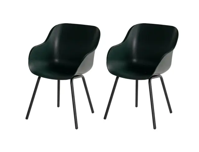 Σετ Καρέκλες κήπου Sophie Rondo Elegance Hartman με διαστάσεις 55x58x85cm - Night Green - 2 τεμάχια
