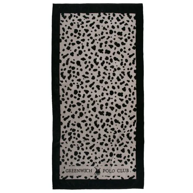 Greenwich Polo Club Πετσέτα Θαλάσσης Essential 5237 90x180 Black, Taupe