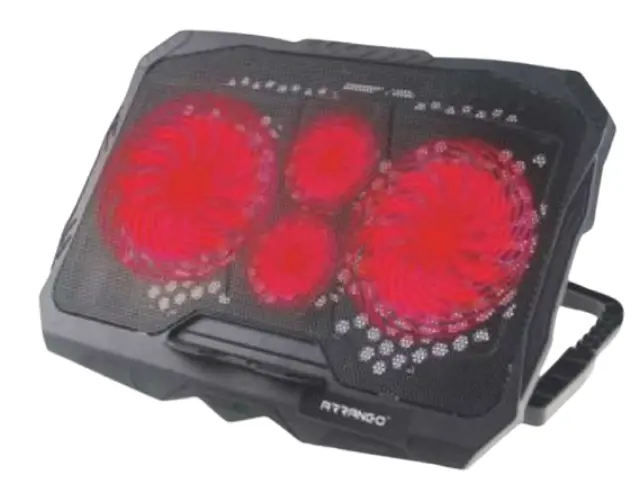 Arrango Cooling Pad για Laptop έως 15" με 4 Ανεμιστήρες Μαύρο AC60907
