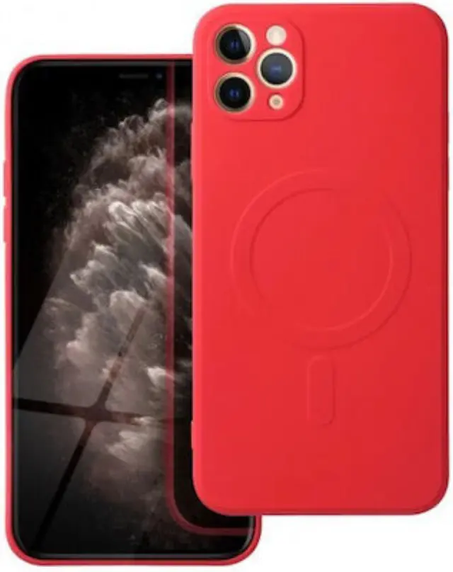 Θήκη Σιλικόνης magnetic (Magsafe) για Apple (iPhone 11 Pro) RED