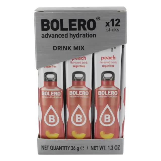 BOLERO Ροδάκινο - Χυμός Σε Σκόνη για 0,5LT (Κουτί των 12x3gr)