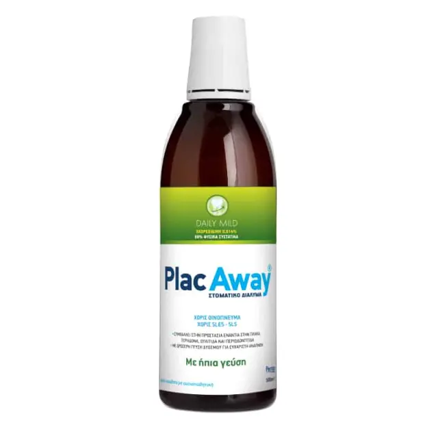 PlacAway Daily Strong Mouthwash with Cool Mint Flavor, 500ml