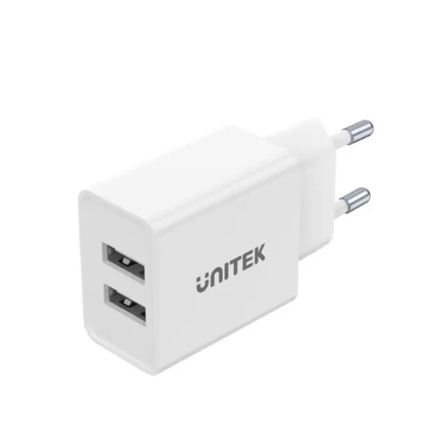 Unitek Charger 2x USB-A 12W White (P1113A-EU)