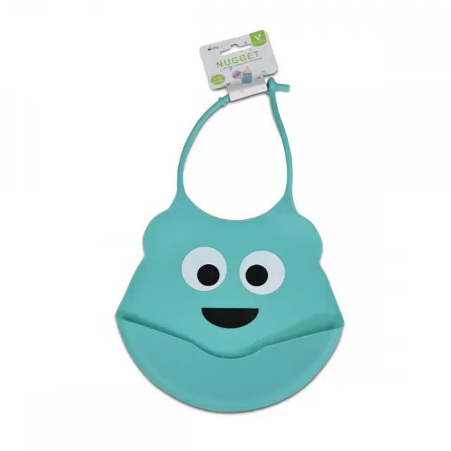 Cangaroo Σαλιάρα Σιλικόνης Baby Bib Nugget Blue (108215) Μπλε