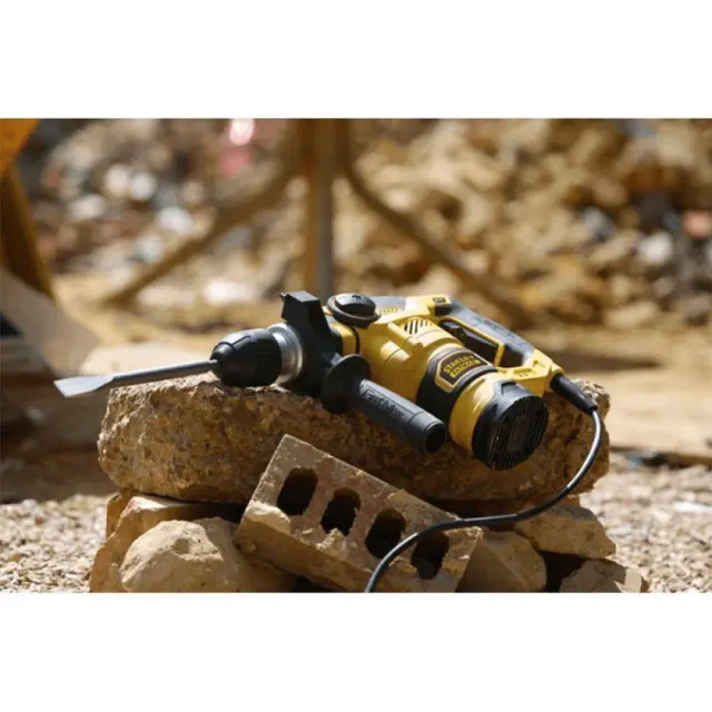 STANLEY FME1250K ΚΡΟΥΣΤΙΚΟ ΣΚΑΠΤΙΚΟ ΡΕΥΜΑΤΟΣ 1250W ΜΕ SDS PLUS + ΔΩΡΟ ΤΡΟΧΟΣ STANLEY FMEG220 125MM 3