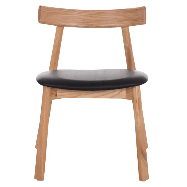 KΑΡΕΚΛΑ ΤΡΑΠΕΖΑΡΙΑΣ FB918245.04 RUBBERWOOD-ΜΑΥΡΟ PU 60x54x72Υεκ 3
