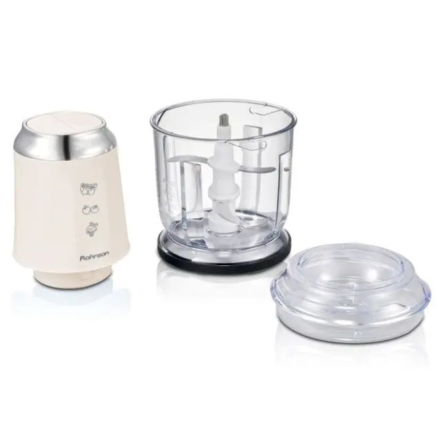 Rohnson R-518c Πολυκόπτης Multi 600W με Δοχείο 600ml Μπεζ 2