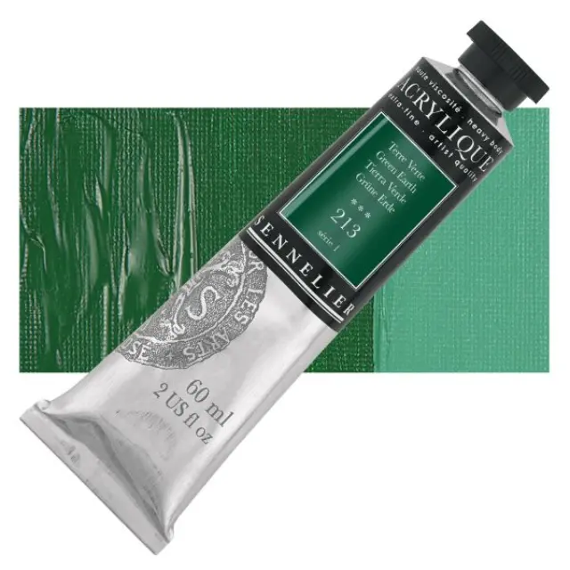Ακρυλικό Sennelier Extra Fine - 213 Green Earth S1 - 60ml