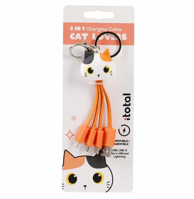 ΚΑΛΩΔΙΟ i-TOTAL XL2748A ASSORTED 3 in 1 Γάτα