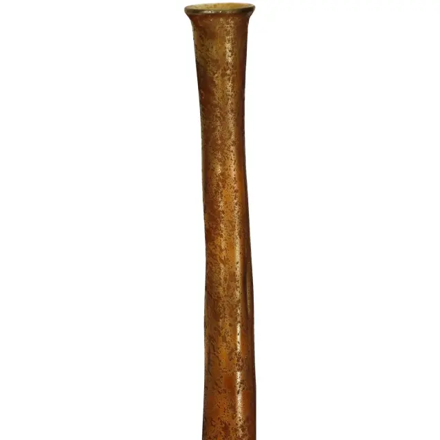 Βάζο Κίτρινο Ανακυκλωμένο Γυαλί 18x18x120cm 2