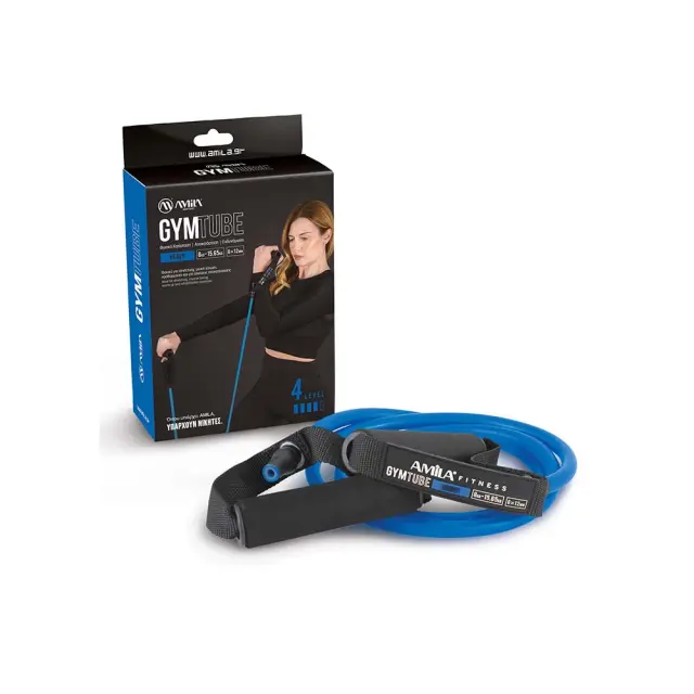 Amila Adult Hand Rubber Set 8-15.65kg Heavy Resistance Tube Μπλε 48128 (Amila) - One Size 2
