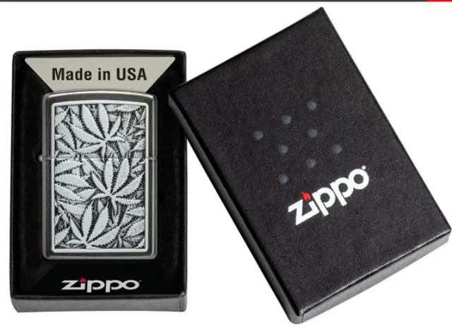 ZIPPO Αναπτήρας - 48123 Cannabis Emblem Design 3