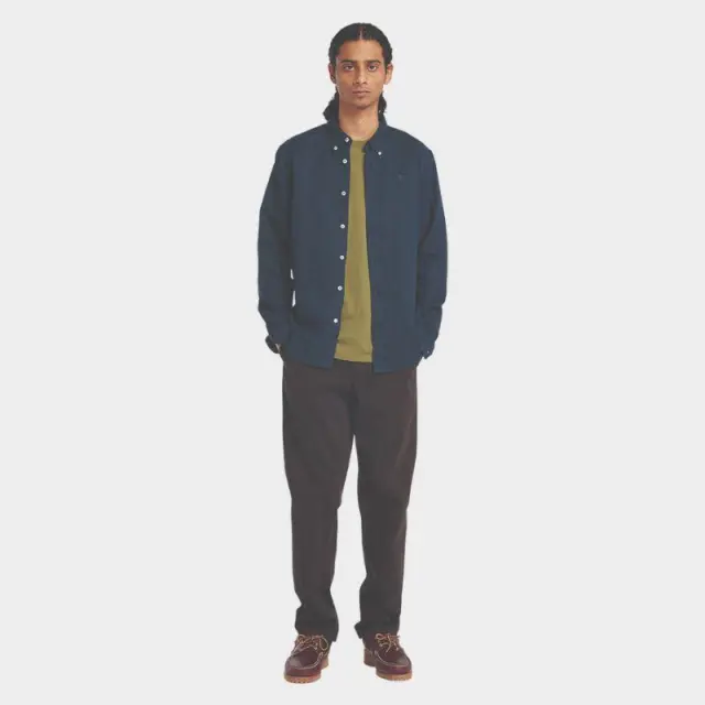 Timberland - Ανδρικό Πουκάμισο Lovell Lake Shirt TB0A2DR9-433 Μπλε Σκούρο - S 2