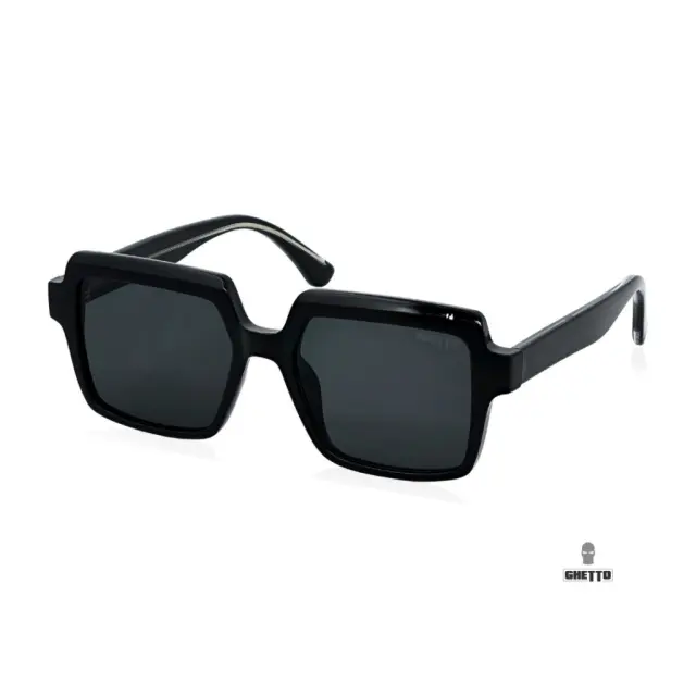 Ghetto Ladies Square Sunglasses Black Frame