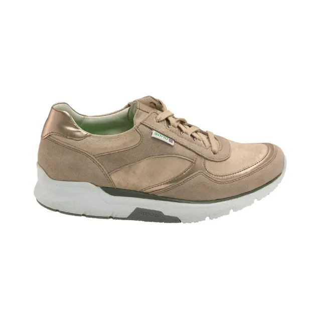 Mephisto/Sano Sneakers Γυναικείο δέρμα Nubuck Χρυσό SAN/VOLODIA W/GREY - 37