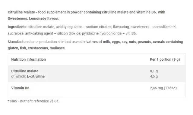Olimp Sport Citrulline Malate 2