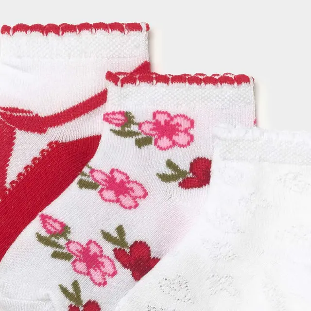 Baby 6 μηνών έως 4 ετών Σετ 3 κάλτσες κόκκινο - 12M 2