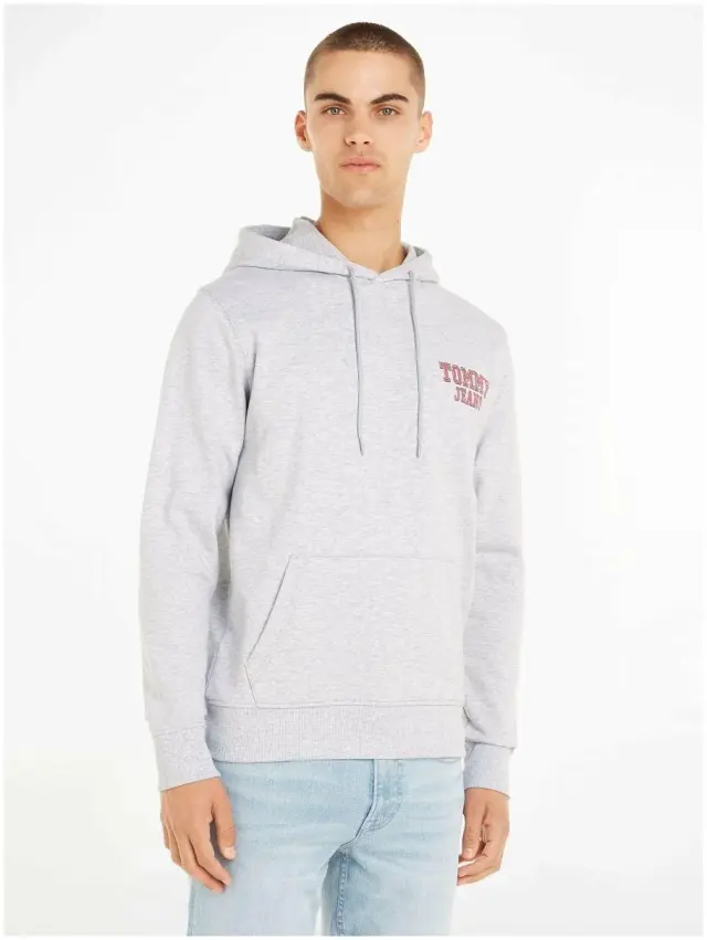 Tommy Hilfiger - Ανδρικό Φούτερ με Κουκούλα DM0DM16365-PJ4 Γκρι