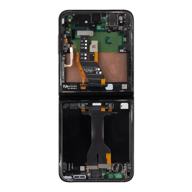 LCD display + Touch Unit + Front Cover Samsung F761 Galaxy Z Flip 7 FE 5G Black (Service Pack) 2