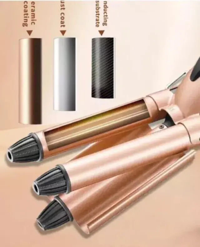 Kemei Ψαλίδι Μαλλιών για Μπούκλες KM-1010A Μαύρο/Μπρονζέ 3