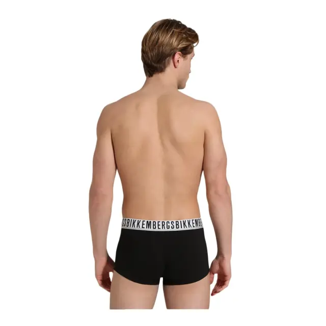Bikkembergs Ανδρικό Boxer Essential Stretch Cotton - Τριπλό Πακέτο, Χρώμα Μαύρο 3