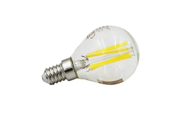LED ΛΑΜΠΑ COG ΣΦΑΙΡΙΚΟ ΔΙΑΦΑΝΟ Ε14 6W ΝΤΙΜΑΡΙΖΟΜΕΝΟ ΘΕΡΜΟ 2800K